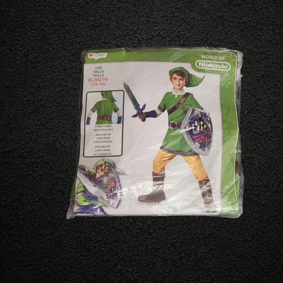 Officially Licensed Legend Of Zelda Link Kid's Halloween Costume - Picture 1 of 9